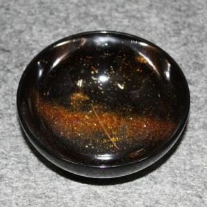 輪島塗 ぐい飲み 丸大形 -天の川の蒔絵仕上げ- [内外黒色]