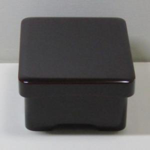 輪島塗 うな重箱 -無地- [内面朱色/外面黒タメ色] 角形、被せ蓋