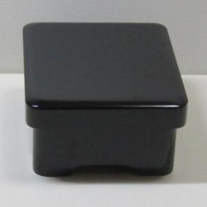 輪島塗 うな重箱 -無地- [内面朱色/外面黒色] 角形、被せ蓋