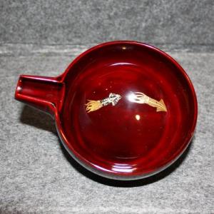 輪島塗 片口 (大) -ホタルイカの高蒔絵仕上げ- [内外朱タメ色] 螺鈿・切り金入り