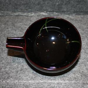 輪島塗 片口 (大) -源氏蛍の蒔絵仕上げ- [内外黒タメ色] 螺鈿・切り金入り