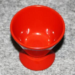 輪島塗 ぐい飲み ラッパ形 –無地- [内外朱色]