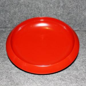 輪島塗 菓子器 鉄鉢形 -無地- [内外朱色]