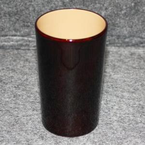 輪島塗 ミニマグカップ -無地- [内面白色/外面黒タメ色]