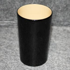 輪島塗 ミニマグカップ -無地- [内面白色/外面黒色]