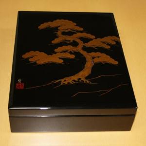 輪島塗　 文箱　 獅子デザイン 輪島塗 文箱 獅子デザイン